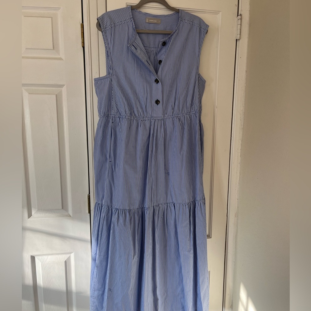 Everlane midi striped dress
